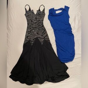 VINTAGE Jody Russell Prom Dress, like new! + blue homecoming dress
